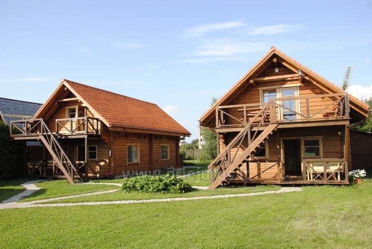 Zwei Zimmer Wohnung und Zimmer zu vermieten in Sventoji, in Holzhaus - 1