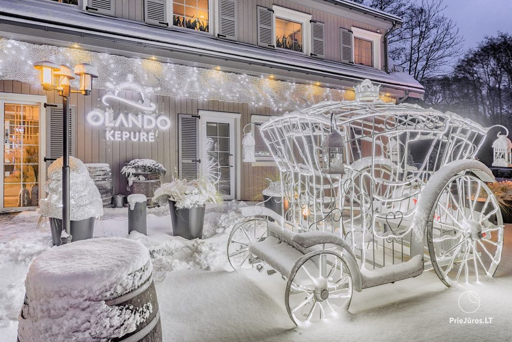 Gästehaus, Café, Ferienhutten und Camping Olando kepure in Karkle bei Klaipeda