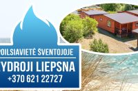 Neue Ferienhutte und Zimmer mit Annehmlichkeiten in Sventoji "Zydroji Liepsna"