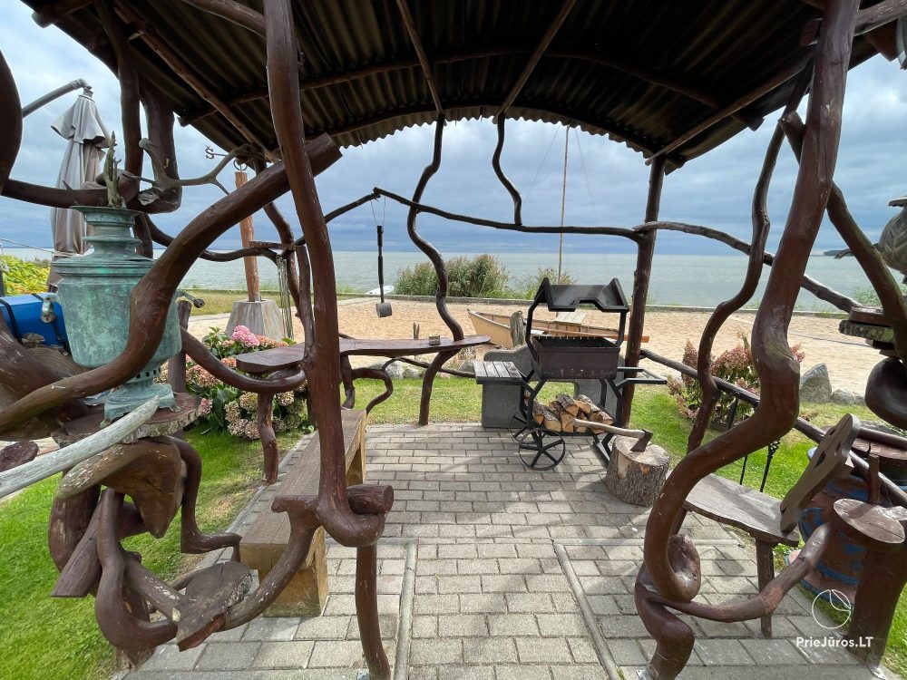 Preila 91 - Zimmer zu vermieten in Preila. Es gibt Laube mit Blick auf die Lagune!