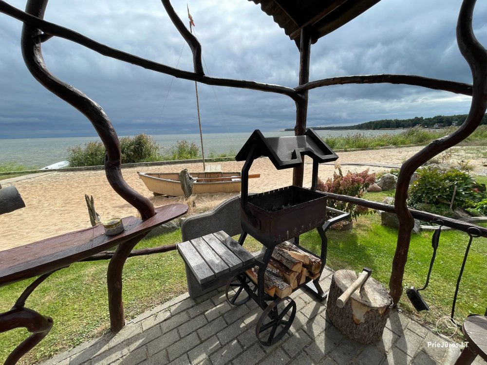 Preila 91 - Zimmer zu vermieten in Preila. Es gibt Laube mit Blick auf die Lagune!