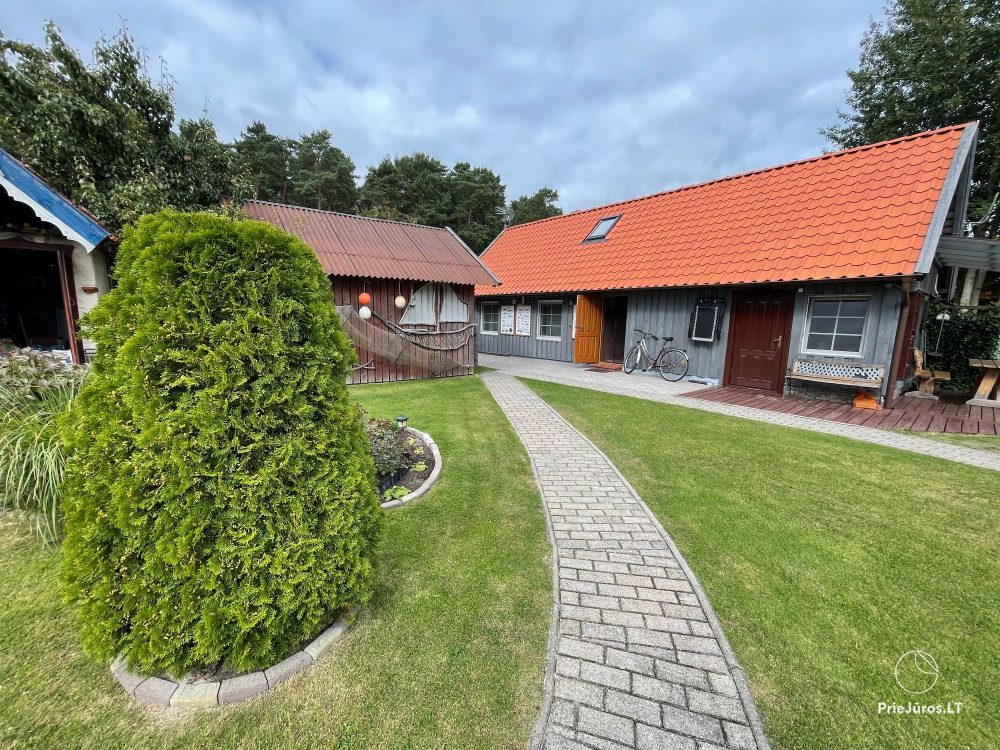 Preila 91 - Zimmer zu vermieten in Preila. Es gibt Laube mit Blick auf die Lagune!