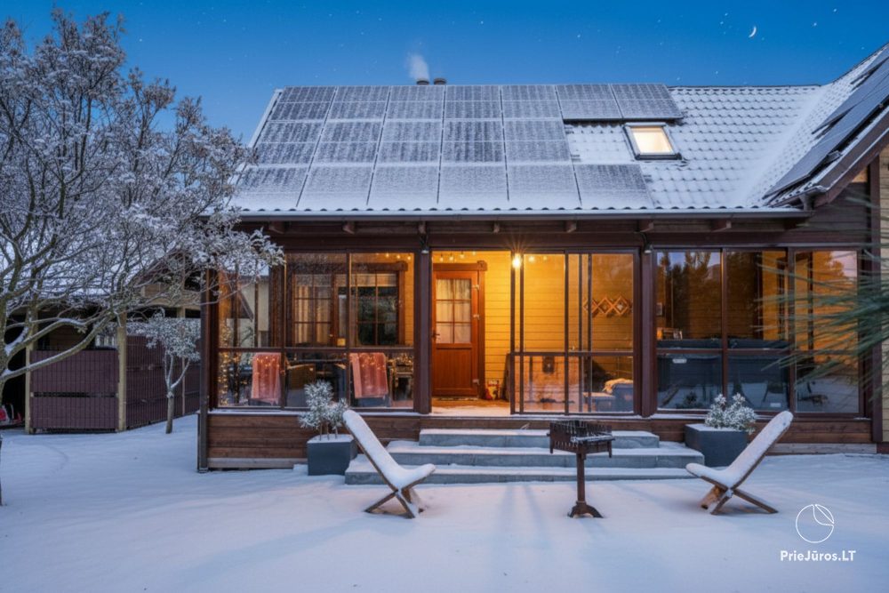Stadthaus mit Whirlpool auf der Terrasse in Palanga für 4+2 Personen „Baure“