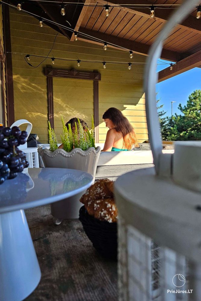 Stadthaus mit Whirlpool auf der Terrasse in Palanga für 4+2 Personen „Baure“