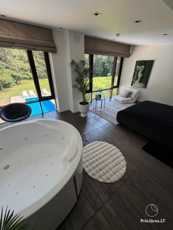 Luxuriös Haus zur Miete Pusyno Oaze: Jacuzzi, Terrasse