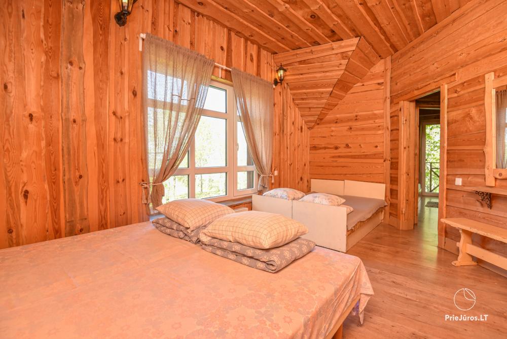 Gehöft Lazdininkų pirtis für Feste und Ferien: Haus, Bankettsaal, Sauna, Whirlpool