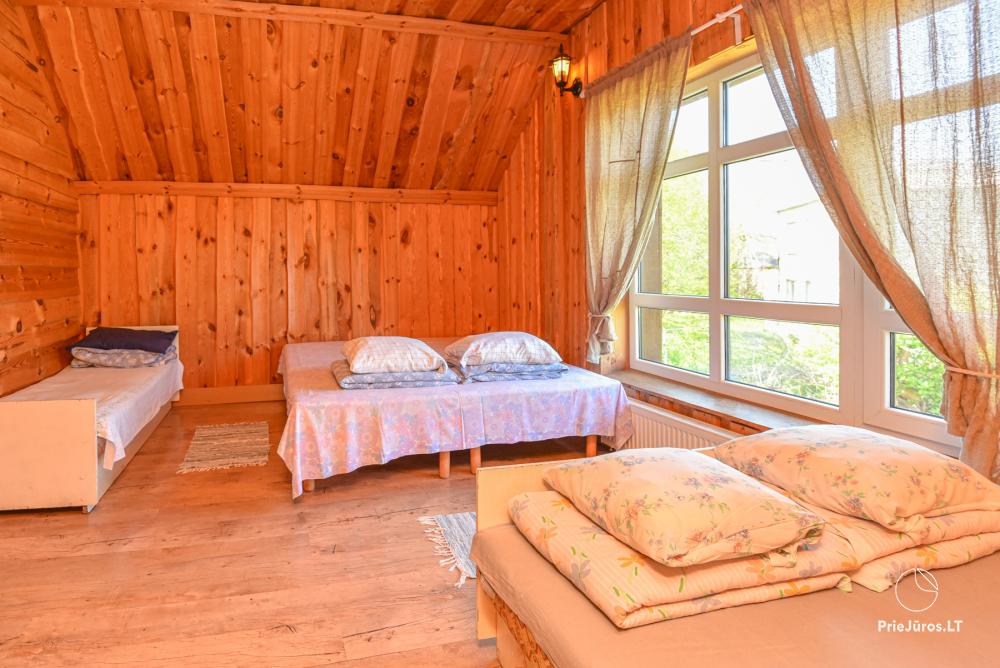 Gehöft Lazdininkų pirtis für Feste und Ferien: Haus, Bankettsaal, Sauna, Whirlpool