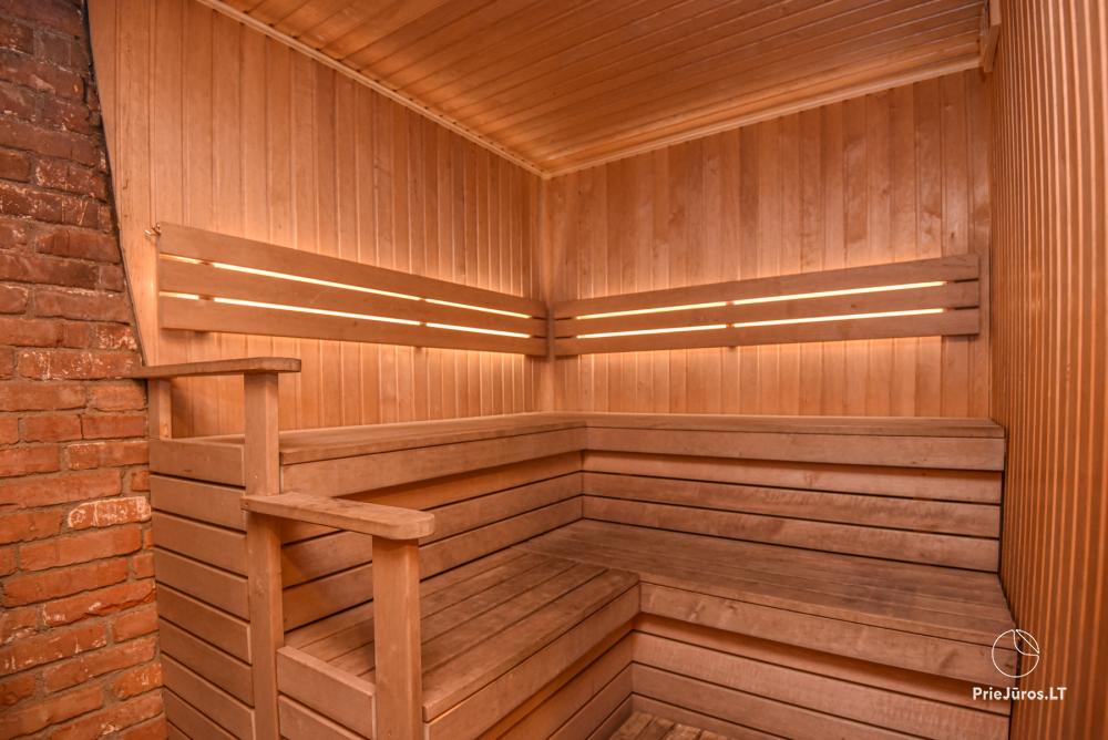 Gehöft Lazdininkų pirtis für Feste und Ferien: Haus, Bankettsaal, Sauna, Whirlpool