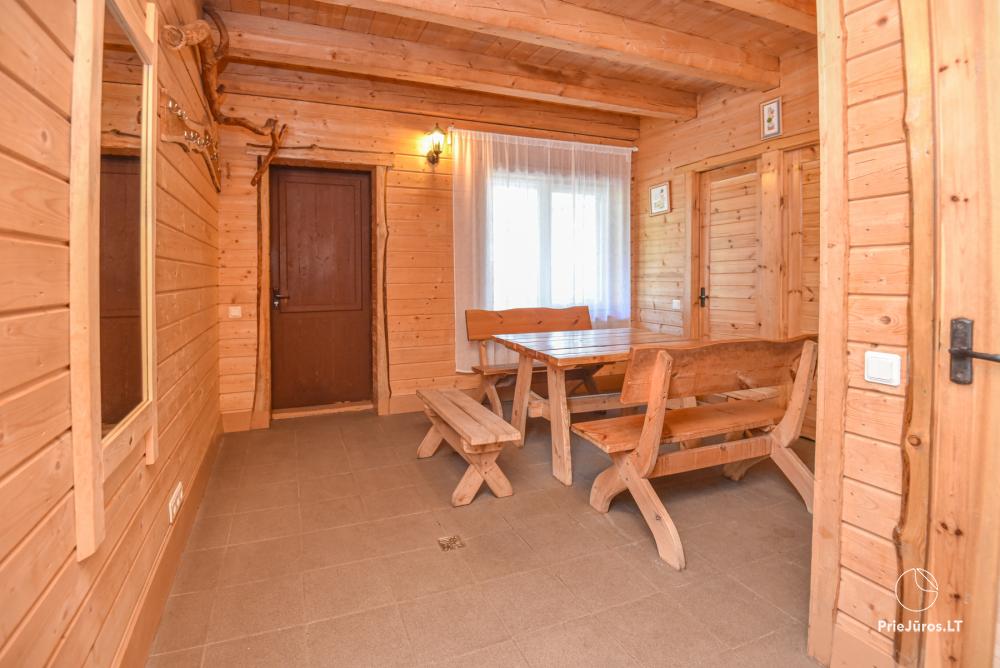 Gehöft Lazdininkų pirtis für Feste und Ferien: Haus, Bankettsaal, Sauna, Whirlpool