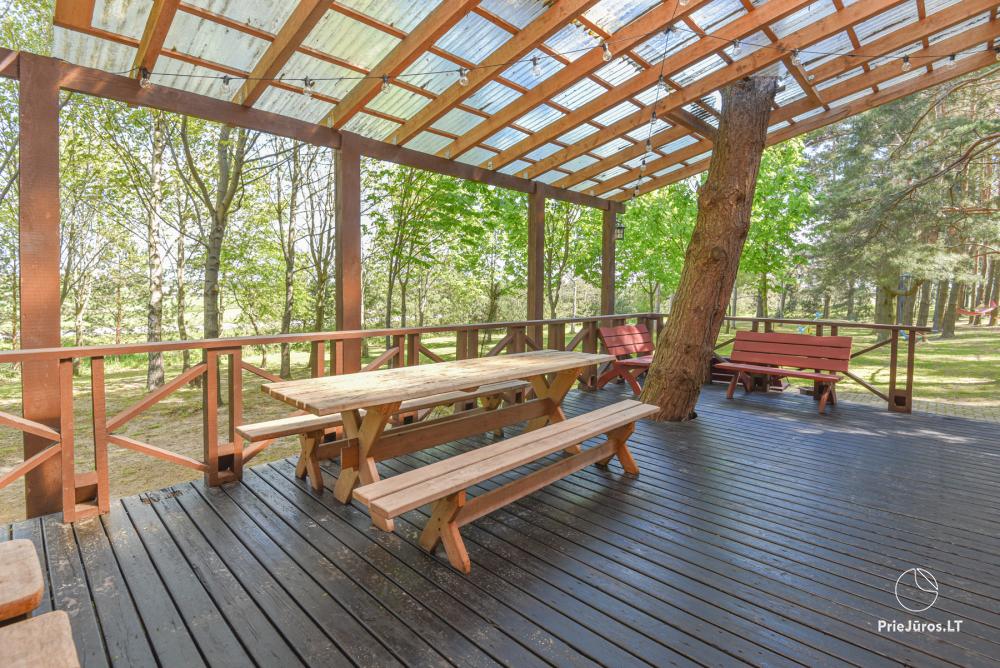 Gehöft Lazdininkų pirtis für Feste und Ferien: Haus, Bankettsaal, Sauna, Whirlpool