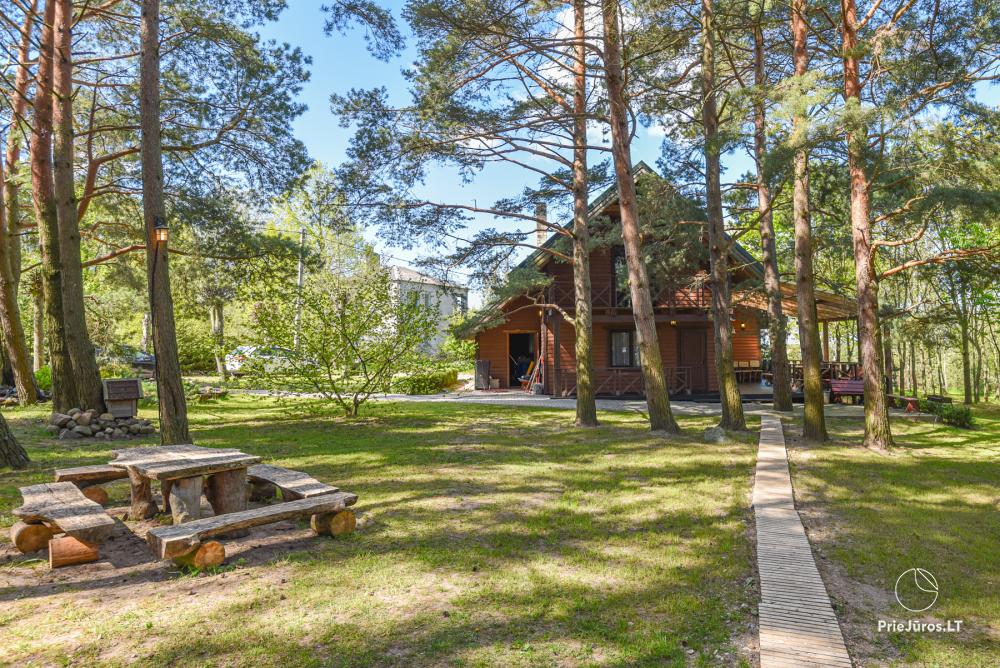 Gehöft Lazdininkų pirtis für Feste und Ferien: Haus, Bankettsaal, Sauna, Whirlpool