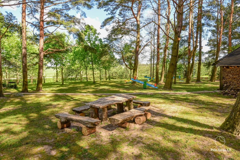 Gehöft Lazdininkų pirtis für Feste und Ferien: Haus, Bankettsaal, Sauna, Whirlpool