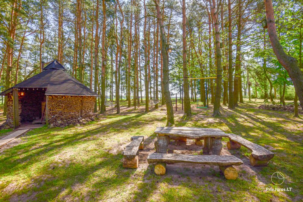 Gehöft Lazdininkų pirtis für Feste und Ferien: Haus, Bankettsaal, Sauna, Whirlpool