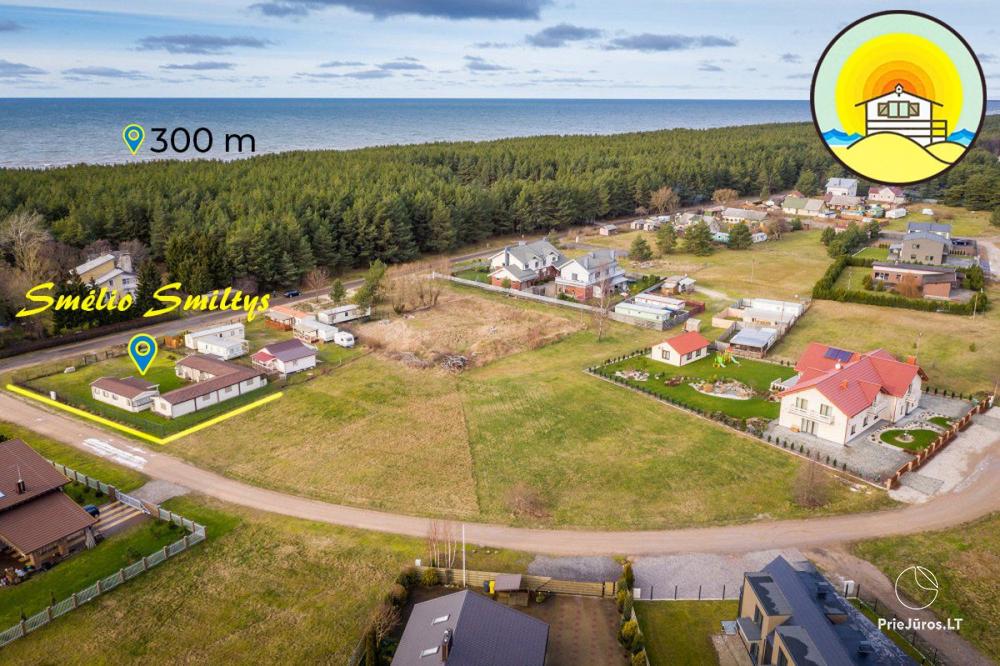 Ferienhäuser Smelio smiltys zur Miete in Palanga (300 m. Zum Meer)