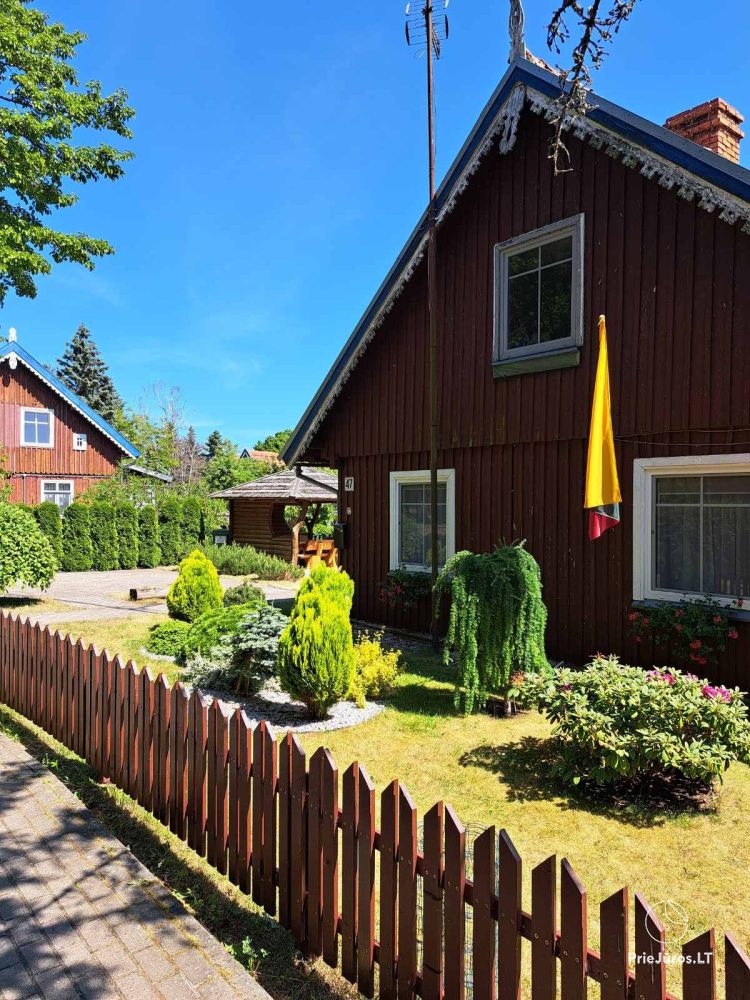 Stilvolle Wohnung mit privatem Garten und gemütlichem Haus mit Blick auf die Lagune zur Miete in Preila