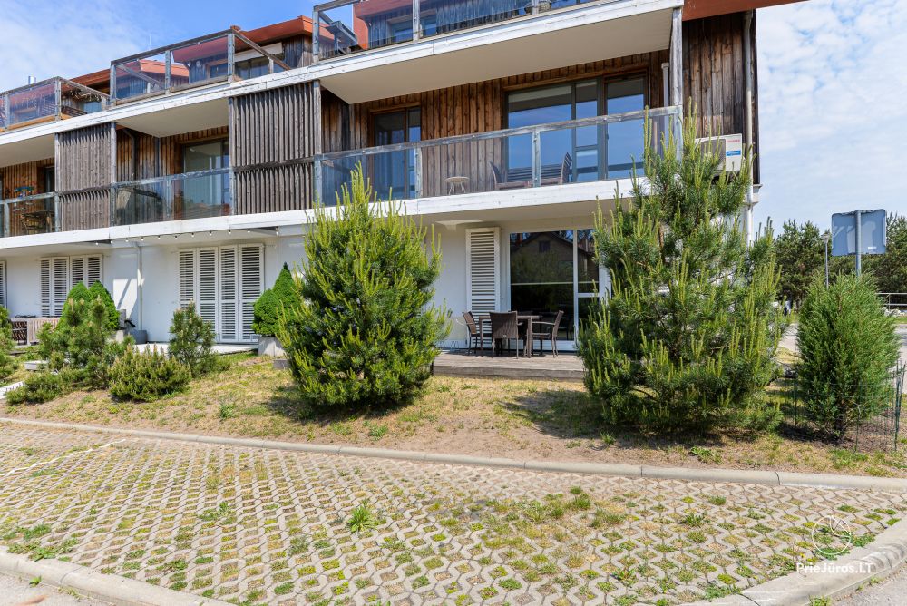 Zwei Zimmer Appartements in Nida, Kurische Nehrung mit Terrasse,Schaukeln