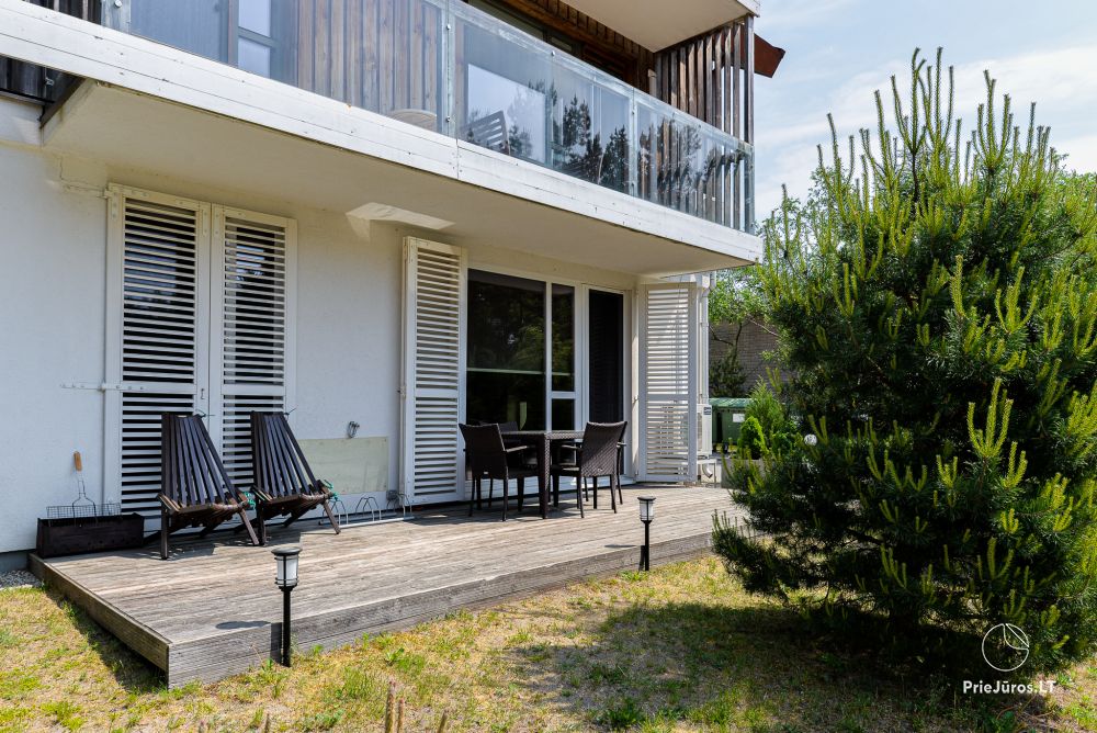Zwei Zimmer Appartements in Nida, Kurische Nehrung mit Terrasse,Schaukeln