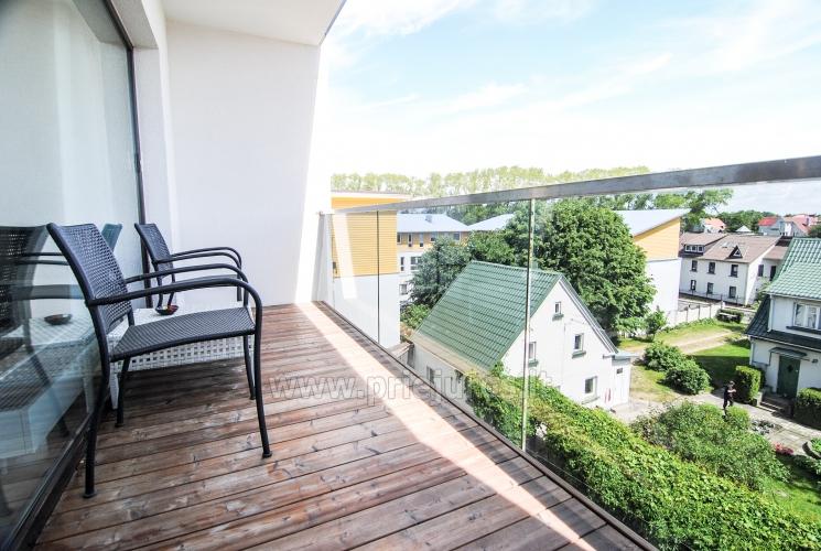 Ein Zimmer Wohnung mit Balkon zu vermieten in Palanga