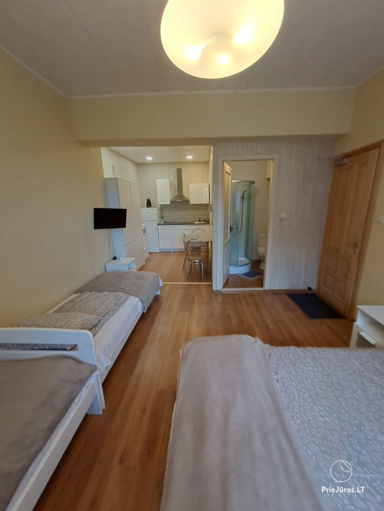 Apartments in Juodkrantė „Pas Reginą“: neben Kiefernwald, Evas Hügel, nahe der Lagune