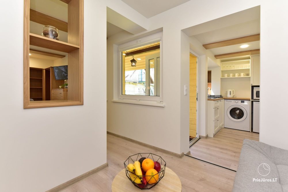 Apartment in Palanga mit Terrasse und separatem Eingang vom Hof