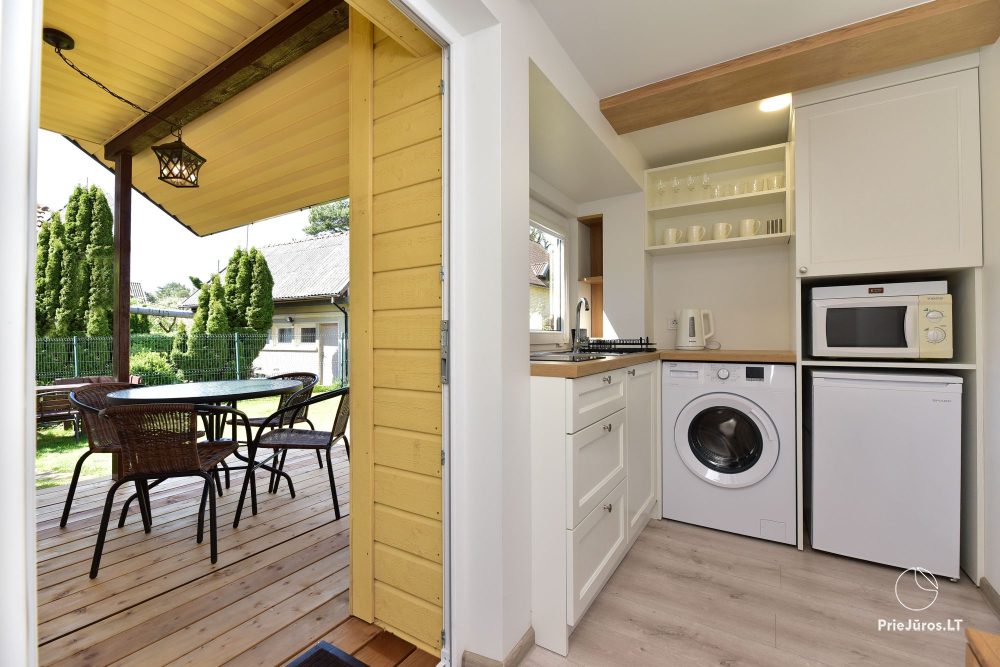 Apartment in Palanga mit Terrasse und separatem Eingang vom Hof