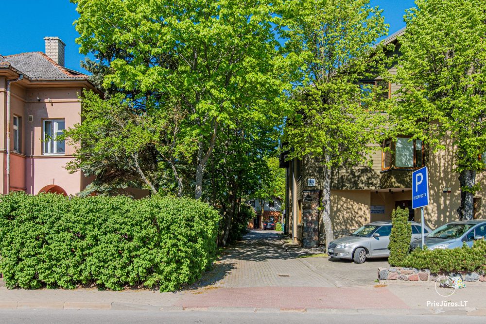 Apartment in Palanga mit Terrasse und separatem Eingang vom Hof