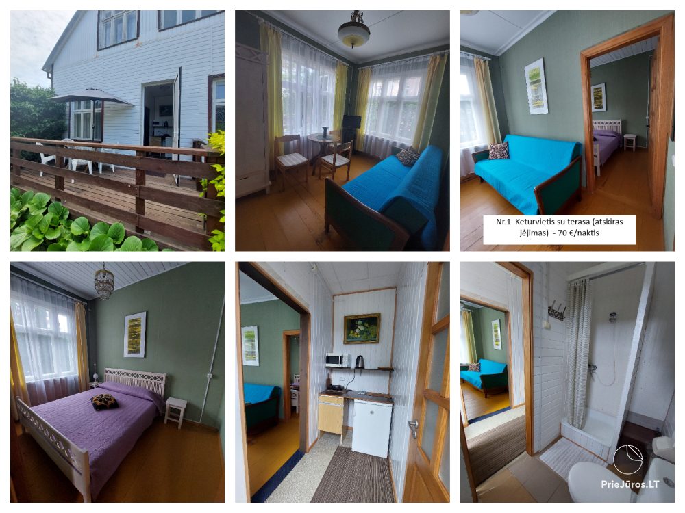 Neris17 - Zimmer für Ihre Erholung. Zum Meer 300 Meter!