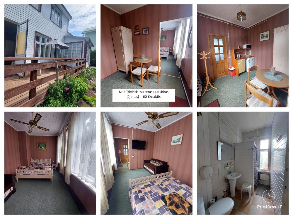 Neris17 - Zimmer für Ihre Erholung. Zum Meer 300 Meter!