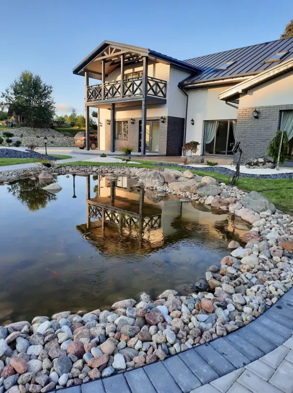 Gehöft in Plunge Bezirk mit Festsaal, Sauna, Schlaffzimmern, Ferienhutten