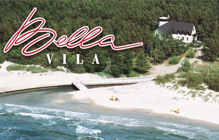 Das Hotel  Bellavila  in Palanga, 50 Meter bis See