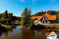 Gehöft - Gästehaus "PAMARIO BURĖ" in der Nähe der Kurischen Lagune mit Restaurant, Sauna. Campingplatz.