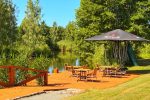 Gehöft - Gästehaus PAMARIO BURĖ in der Nähe der Kurischen Lagune mit Restaurant, Sauna. Campingplatz.