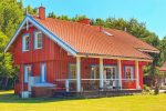 Gehöft - Gästehaus PAMARIO BURĖ in der Nähe der Kurischen Lagune mit Restaurant, Sauna. Campingplatz.