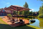 Gehöft - Gästehaus "PAMARIO BURĖ" in der Nähe der Kurischen Lagune mit Restaurant, Sauna. Campingplatz.
