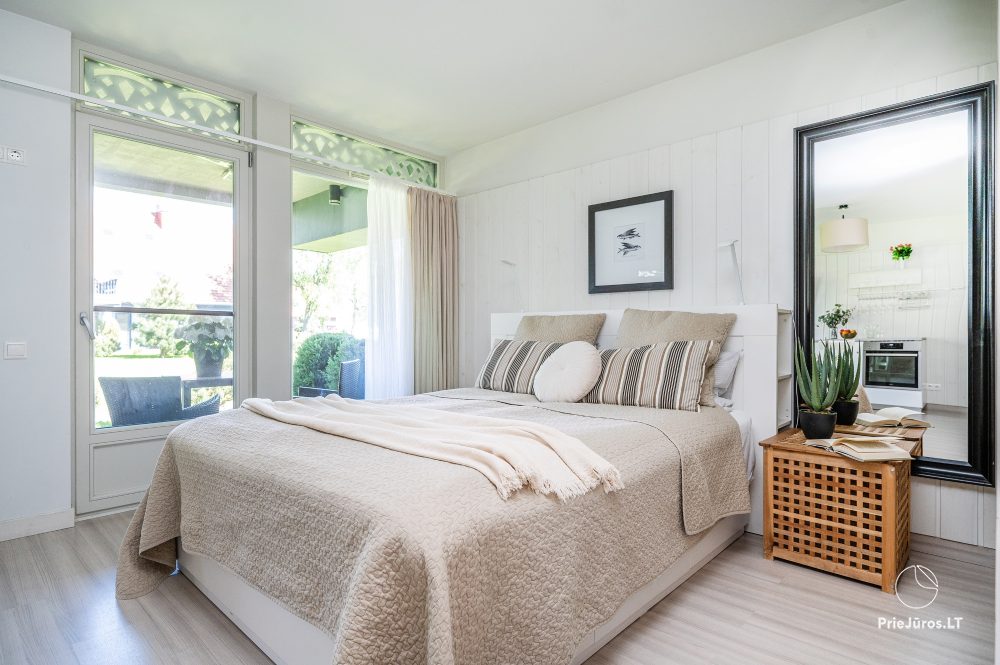 Schöne Wohnung mit Terrasse und Blick auf Kurischen Haff in Preila