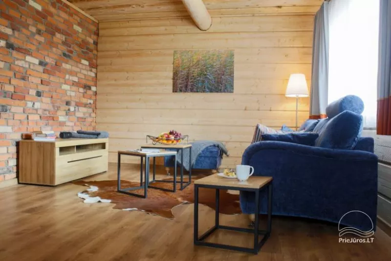 Kleine Ferienhäuser zu vermieten, nicht weit von Sventoji (Sauna, Pferde)