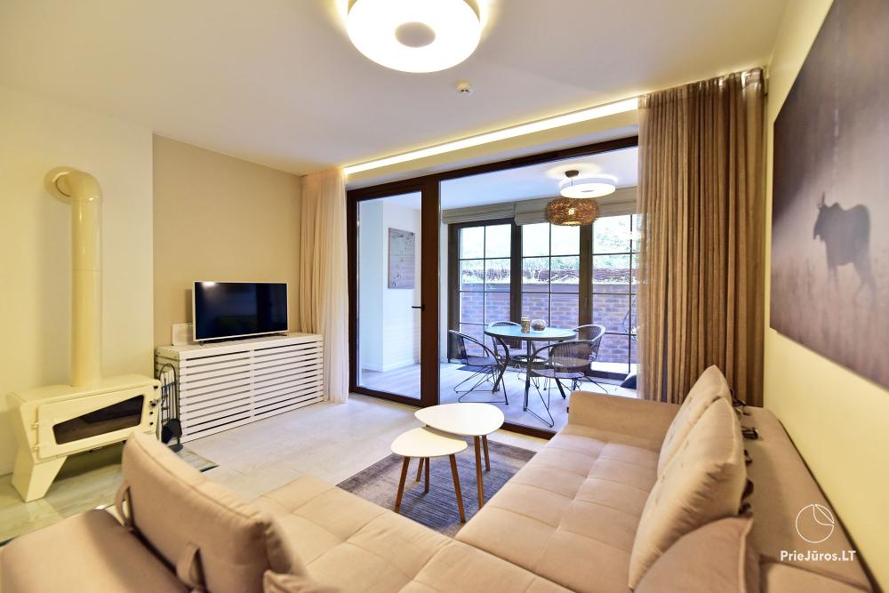 Neue geräumige Wohnung Nidos Vilnelė mit Terrasse und kostenlosem Parkplatz in Nida