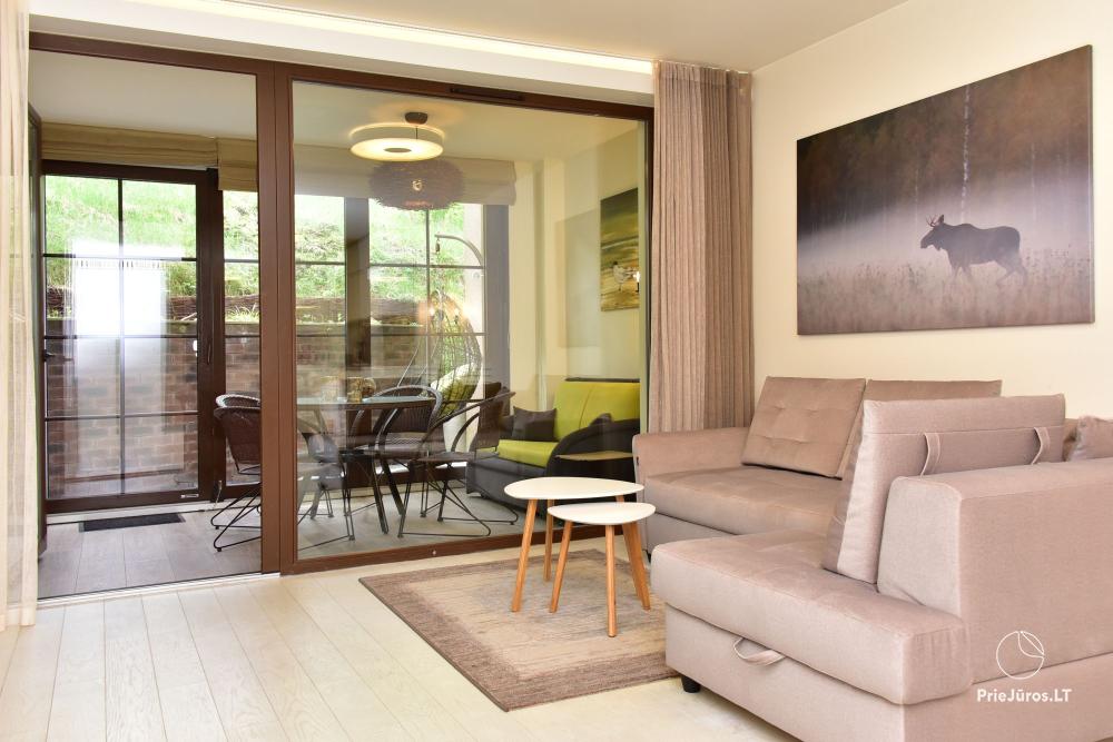Neue geräumige Wohnung Nidos Vilnelė mit Terrasse und kostenlosem Parkplatz in Nida