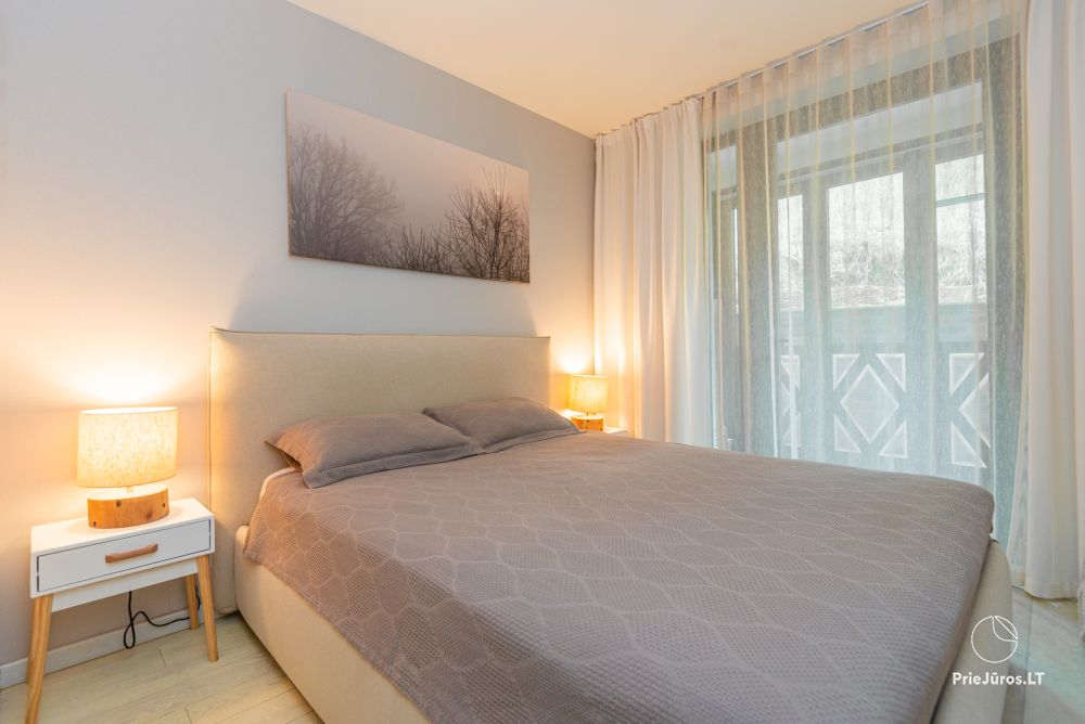 Neue geräumige Wohnung Nidos Vilnelė mit Terrasse und kostenlosem Parkplatz in Nida