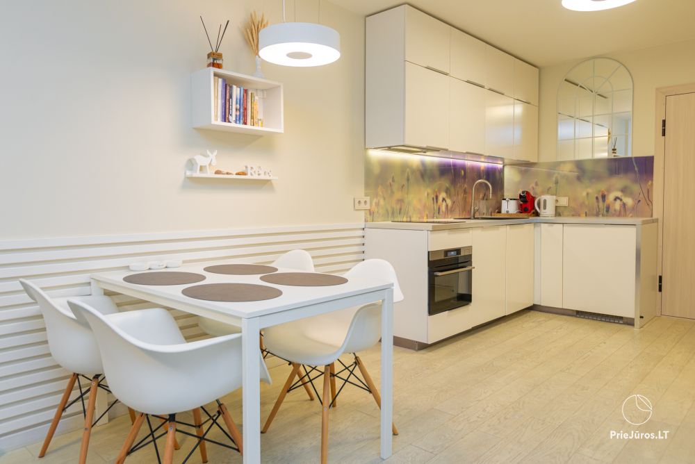 Neue geräumige Wohnung Nidos Vilnelė mit Terrasse und kostenlosem Parkplatz in Nida