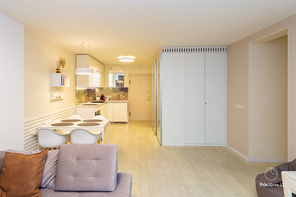 Neue geräumige Wohnung Nidos Vilnelė mit Terrasse und kostenlosem Parkplatz in Nida