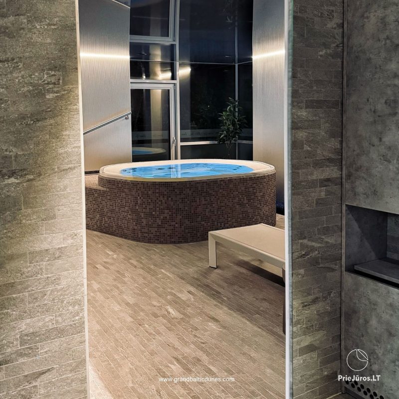 SPA-Bereich (Dampfbad, Sauna, Whirlpool) im Hotel „Grand Baltic DUNES“ in Palanga