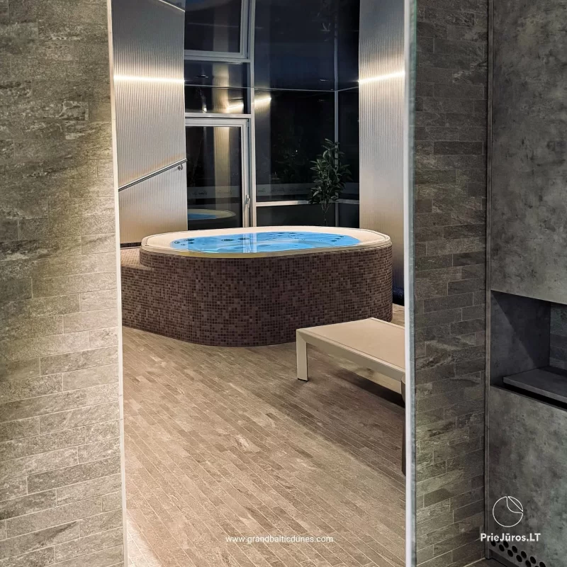 SPA-Bereich (Dampfbad, Sauna, Whirlpool) im Hotel „Grand Baltic DUNES“ in Palanga