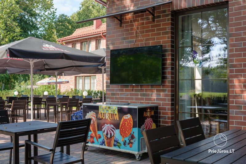 Familien-Restobar „La Siesta“ in Karklė, 69 m vom Meer entfernt!