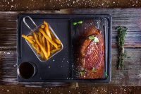 Restaurant in Nida „MEAT SteakHouse“, im Hotel „Jelita“