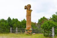 Denkmal für Liudvikas Reza bei Pervalka