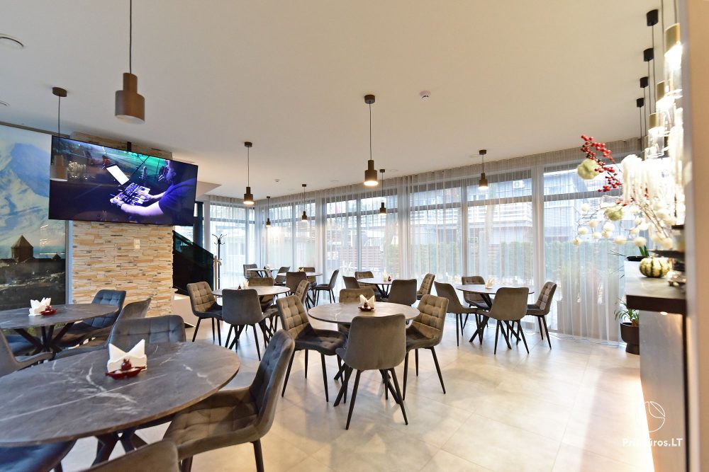 Neujahr in Palanga Zentrum im Café "Armenische Küche"