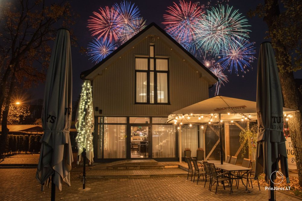 Neujahr in Palanga Zentrum im Café "Armenische Küche"