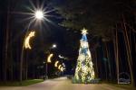 Weihnachtsbaumbeleuchtung in Šventoji am 5. Dezember 2026