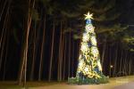 Weihnachtsbaumbeleuchtung in Šventoji am 5. Dezember 2026